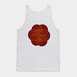 Flower Of Life Red Tank Top